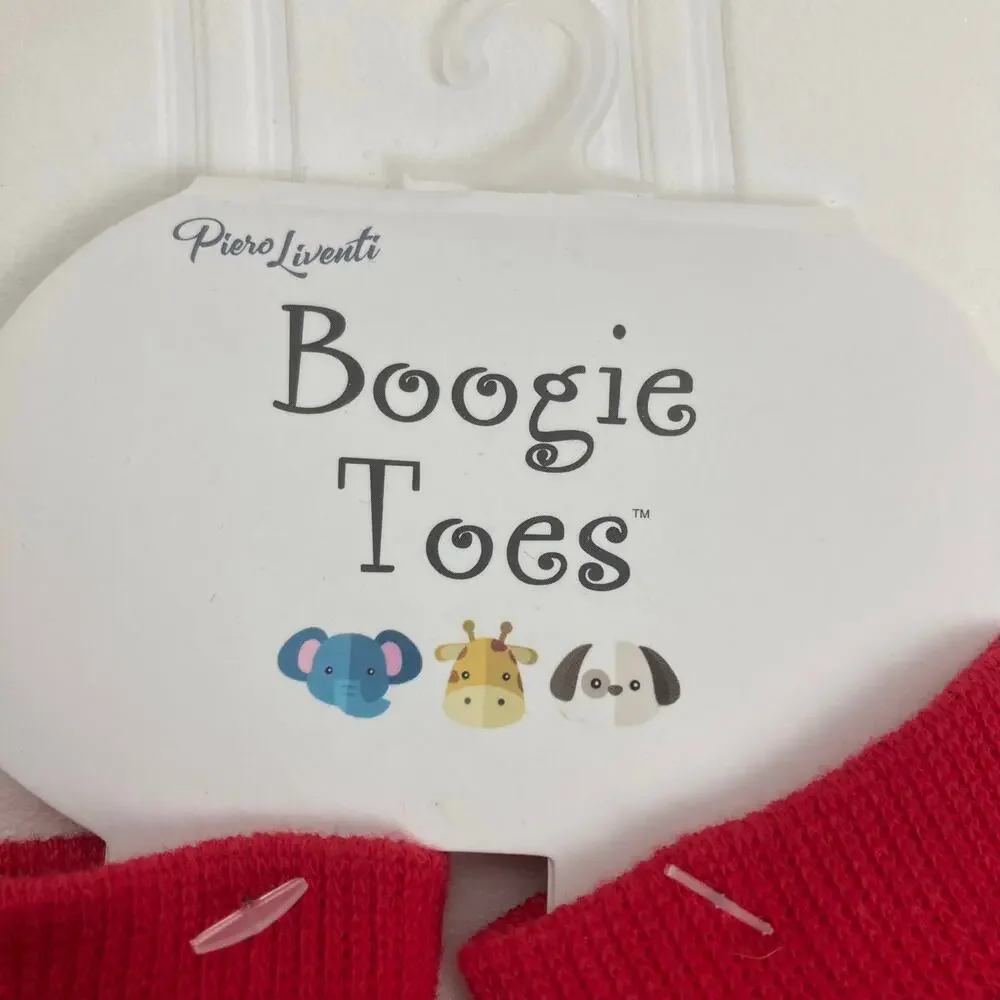 NWT Piero Liventi Boogie Toes Socks Red Lobster Navy Blue Rattle Stars Toddlers